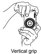 OLYMPUS Μ 1060 - Hold the camera, and compose the shot. - 2