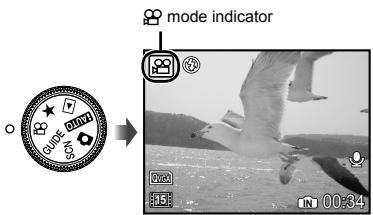 OLYMPUS Μ 1060 - Set the mode dial to - 1