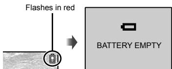 OLYMPUS Μ 1060 - When to charge the battery - 1