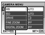OLYMPUS Μ 1060 - Using the Menu - 10