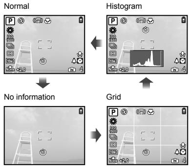 OLYMPUS Μ 1060 - Press the DISP. button. - 1