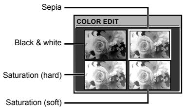 OLYMPUS Μ 1060 - Changing the color tone of image [COLOR EDIT] - 2