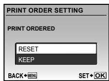 OLYMPUS Μ 1060 - Resetting all print reservation data - 1