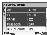 OLYMPUS Μ 1060 - Using the Menu - 19