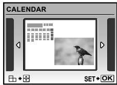 OLYMPUS Μ 1060 - Adding a calendar to an image [CALENDAR] - 2