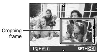 OLYMPUS Μ 1060 - To crop an image (□) - 1