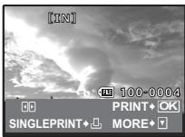 OLYMPUS Μ 720SW - Selecting the picture to print - 1