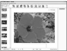 OLYMPUS Μ 720SW - Double-click the still picture thumbnail that you want to view. - 2