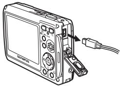 OLYMPUS Μ 720SW - Disconnect the USB cable from the camera. - 1