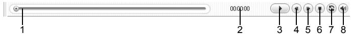 OLYMPUS Μ 720SW - To play back the movie, click the playback button at the bottom of the screen. - 1