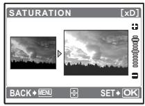 OLYMPUS Μ 720SW - SATURATION ......Change the vividness of the picture - 1