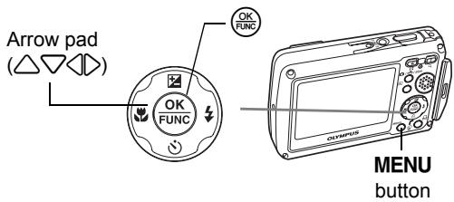 OLYMPUS Μ 720SW - Menu operations - 1