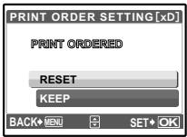 OLYMPUS Μ 720SW - To reset the print reservation data for all the pictures - 1