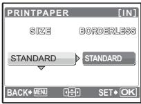 OLYMPUS Μ 720SW - Setting the print paper - 1