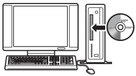 OLYMPUS Μ 720SW - Insert the CD-ROM into the CD-ROM drive. - 1