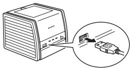 OLYMPUS Μ 720SW - Disconnect the USB cable from the printer. - 1