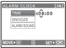OLYMPUS Μ 720SW - Setting an alarm - 1