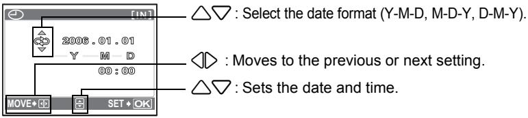 OLYMPUS Μ 720SW - Setting the date and time - 1