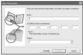 OLYMPUS Μ 720SW - Follow the on-screen instructions. - 2