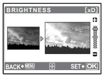 OLYMPUS Μ 720SW - BRIGHTNESS......Change the brightness of the picture - 1