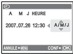 OLYMPUS µ 760 - À propos de l'écran de réglage de la date et de l'heure - 9