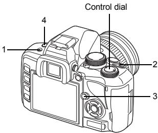 Control dial 1 2 3 4