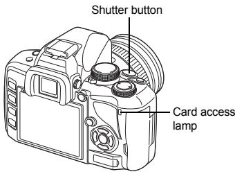 Shutter button Card access lamp
