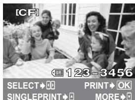 [CF] SELECT→10 SINGLEPRINT→1 123-3456 PRINT→OK MORE→5