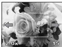 OLYMPUS E-450 - Use 🔒 to select images you want to view. You can also turn the dial to switch to Q for close-up playback. - 6