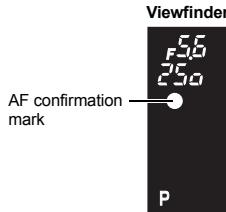 Viewfinder AF confirmation mark 56 250 P
