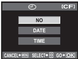 [CF] NO DATE TIME CANCEL+ MENU SELECT+ GO+ OK