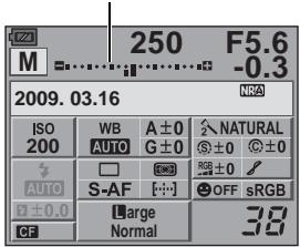 OLYMPUS E-620 - Set the mode dial to M and turn the control dial to set the value. - 7
