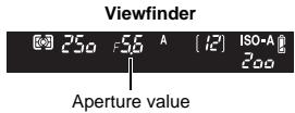 OLYMPUS E-620 - Set the mode dial to A and turn the control dial to set the aperture value. - 1
