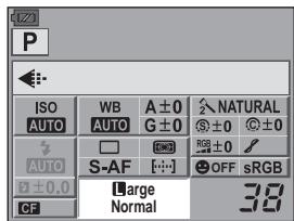 OLYMPUS E-620 - To find out the file size/number of storable still pictures for each record mode: - 1