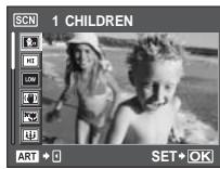 OLYMPUS E-620 - Set the mode dial to ARTSCN. - 3