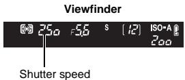 OLYMPUS E-620 - Set the mode dial to S and turn the control dial to set the shutter speed. - 1