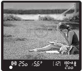 OLYMPUS E-620 - While pressing the shutter button halfway, move to the desired composition and press the button all the way. - 1