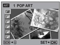 OLYMPUS E-620 - Set the mode dial to ARTSCN. - 1