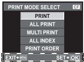 OLYMPUS E-620 - Selecting the print mode - 1