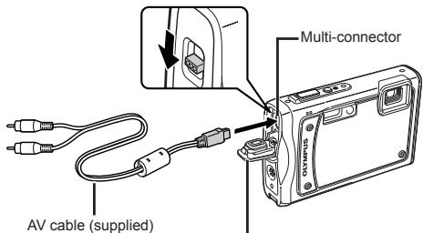 OLYMPUS STYLUS TOUGH 8000 - To play back camera images on a TV - 2