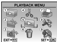 OLYMPUS STYLUS TOUGH 8000 - Menu for Playback, Editing, and Printing Functions - 3