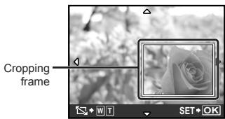 OLYMPUS STYLUS TOUGH 8000 - To crop an image [□] - 1