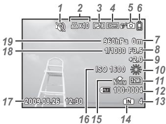 OLYMPUS STYLUS TOUGH 8000 - Playback mode display - 1