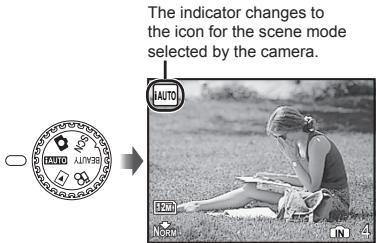 OLYMPUS STYLUS TOUGH 8000 - Set the mode dial to AUTO. - 1