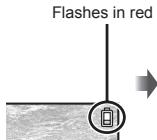 OLYMPUS STYLUS TOUGH 8000 - When to charge the battery - 1