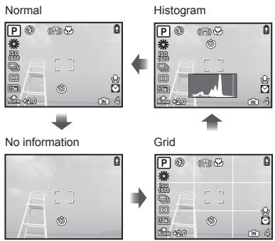 OLYMPUS STYLUS TOUGH 8000 - Press the DISP. button. - 1