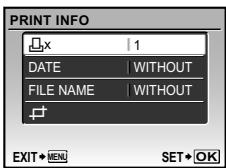 OLYMPUS STYLUS TOUGH 8000 - Press to make a [SINGLE PRINT] reservation for the current image. Press if you wish to adjust detailed printer settings for the current image. - 1