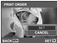OLYMPUS Μ TOUGH-6020 - Use △▽ to select the [◎] (date print) screen option, and press the Ⓞ button. - 1