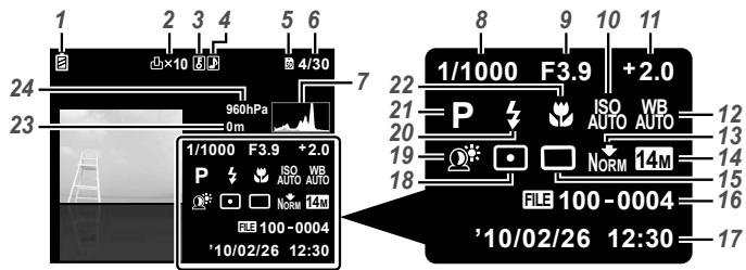 OLYMPUS Μ TOUGH-6020 - Playback mode display - 3