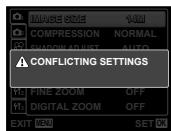 OLYMPUS Μ TOUGH-6020 - Press the MENU button to complete the setting. - 1